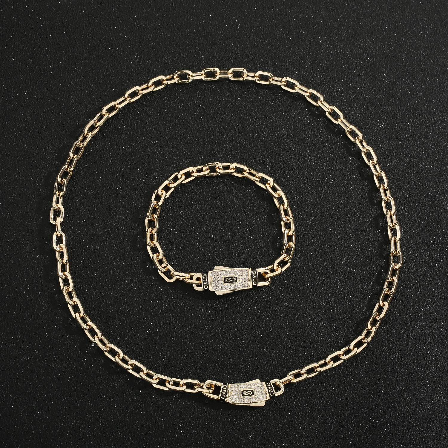 VCT free shipping items Monaco Chain 14K Gold Plated Copper Bracelet Necklace Fashion Jewelry Valentine's Day Gift
VCT free shipping items Monaco Chain 14K Gold Plated Copper Bracelet Necklace Fashion Jewelry Valentine's Day Gift