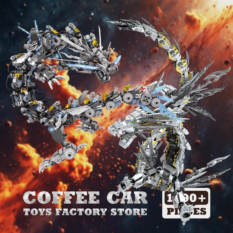 NEW Mecha Dragon MOC Building Bricks Action Figure Loong Blocks 3D Model Anime Mech Animal Toys Adult Boys Kids Christmas Gifts
NEW Mecha Dragon MOC Building Bricks Action Figure Loong Blocks 3D Model Anime Mech Animal Toys Adult Boys Kids Christmas Gifts