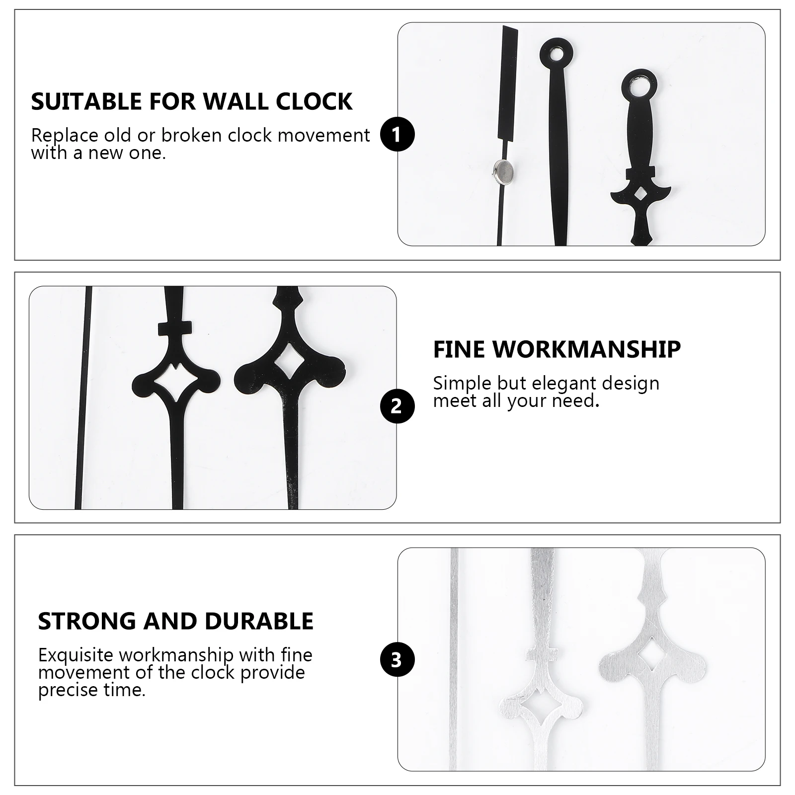 1 set Silent Clock Movement Plastic Replacement Parts Mechanism Precise Time Fit for Various Styles Creative
1 set Silent Clock Movement Plastic Replacement Parts Mechanism Precise Time Fit for Various Styles Creative