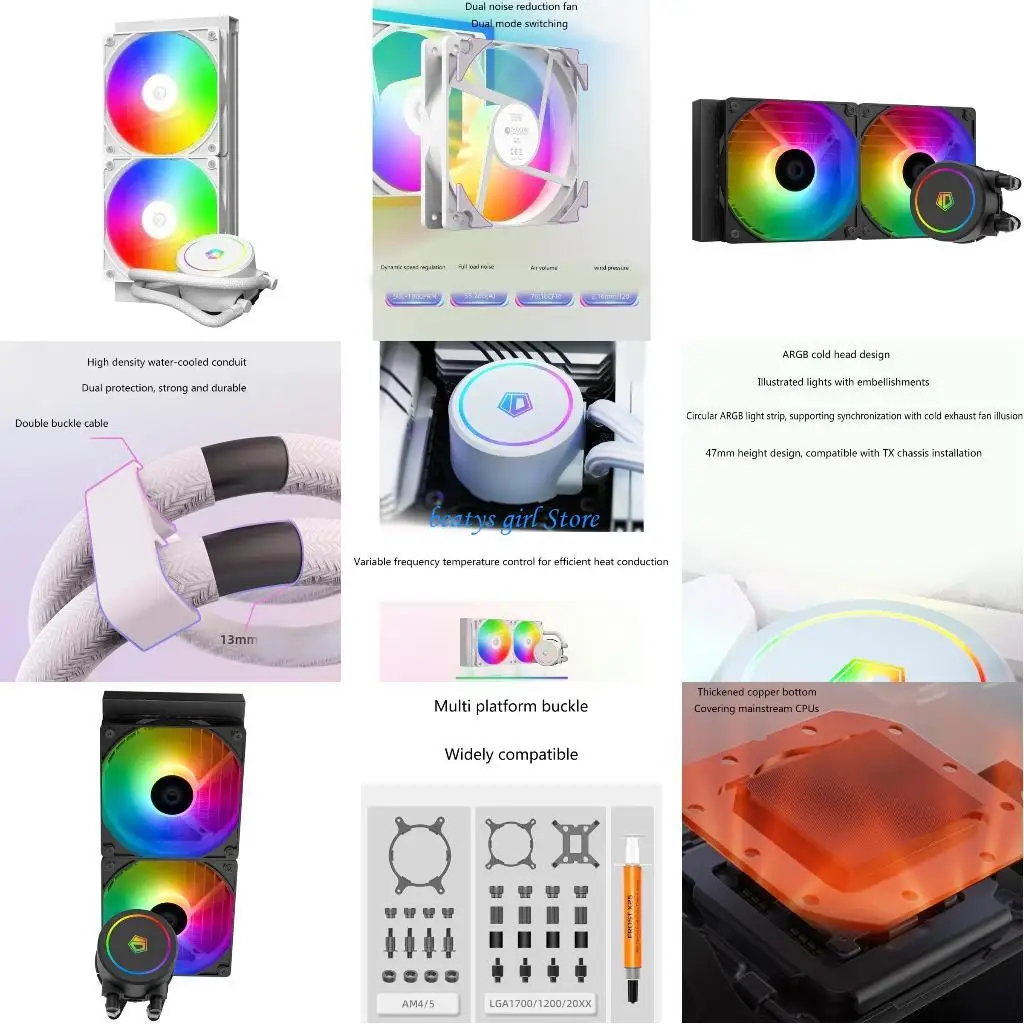 C7AB FX240 CPU Radiator Water Cooling Fans ARGB Liquid Cooling with Dynamic Lighting
C7AB FX240 CPU Radiator Water Cooling Fans ARGB Liquid Cooling with Dynamic Lighting