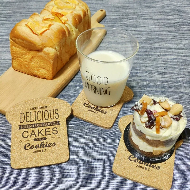 Nordic Style Toast Wooden Coaster Anti-slip and Anti-scald Heat Insulating Mat Cute Cork Coasters Decoration Kitchen Utensils
Nordic Style Toast Wooden Coaster Anti-slip and Anti-scald Heat Insulating Mat Cute Cork Coasters Decoration Kitchen Utensils