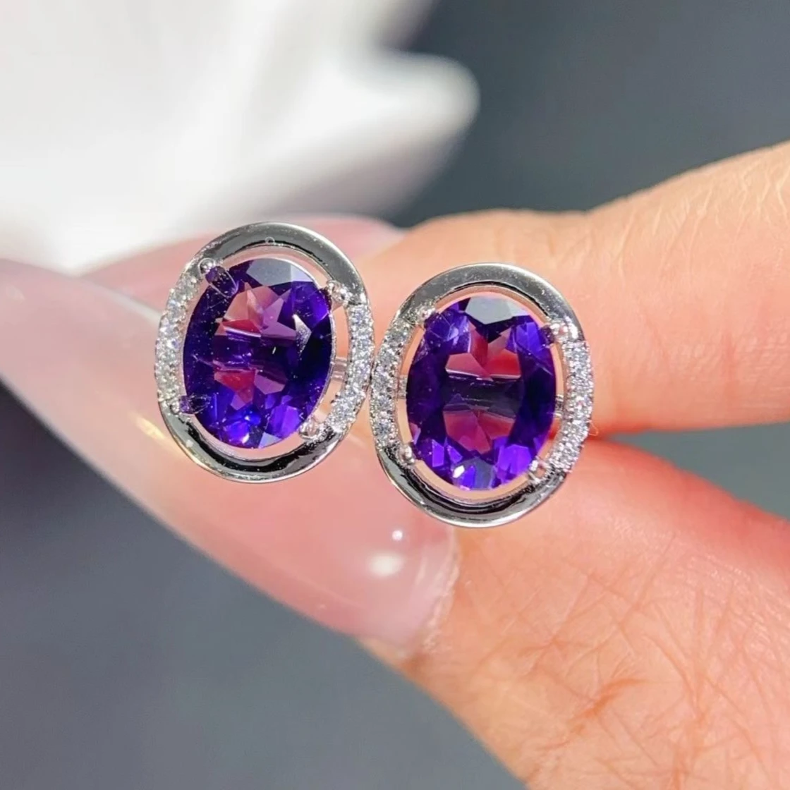 925 Silver Natural Topaz Hypoallergenic Earrings Certified Real 7x9mm Amethyst Jewelry Minimalist Gold Plated Stud Earrings
925 Silver Natural Topaz Hypoallergenic Earrings Certified Real 7x9mm Amethyst Jewelry Minimalist Gold Plated Stud Earrings