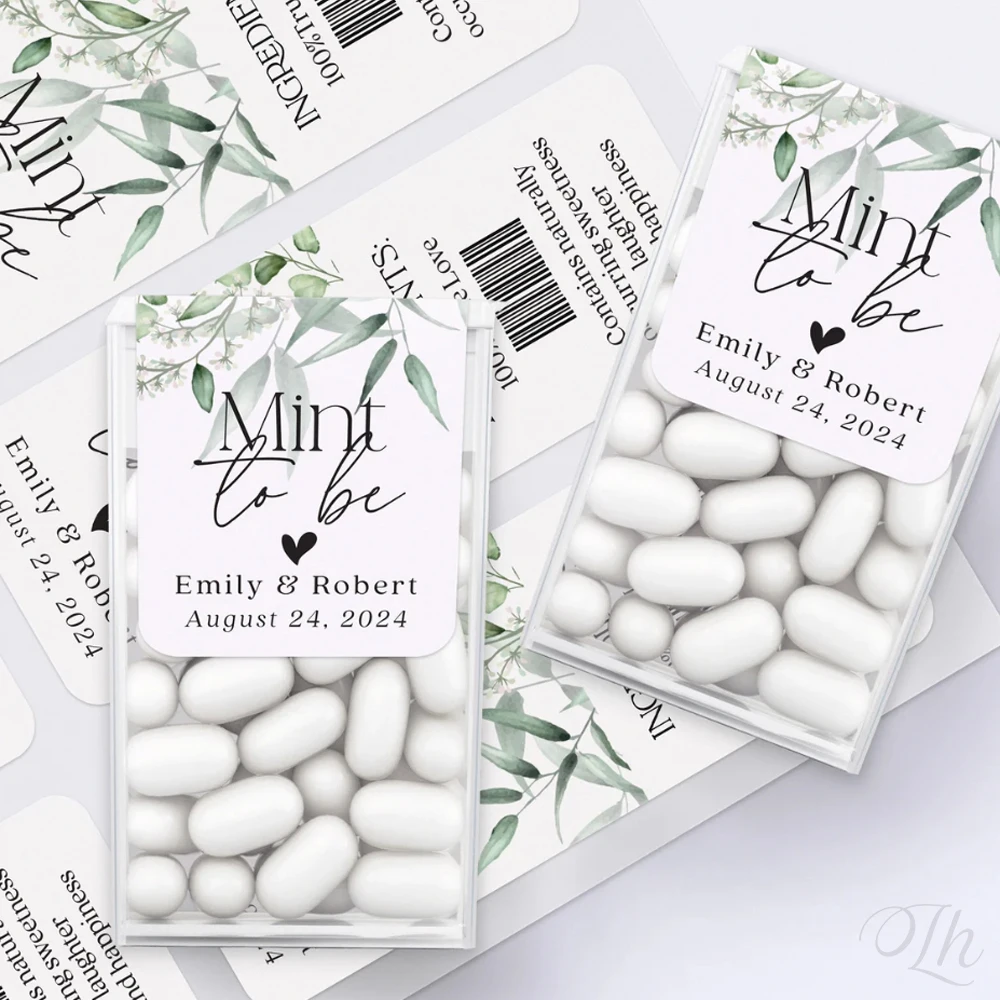42/98pcs Personalized Wedding Labels Mint to be Stickers, Custom Wedding Labels for Mint Favors MINTS NOT INCLUDED!
42/98pcs Personalized Wedding Labels Mint to be Stickers, Custom Wedding Labels for Mint Favors MINTS NOT INCLUDED!
