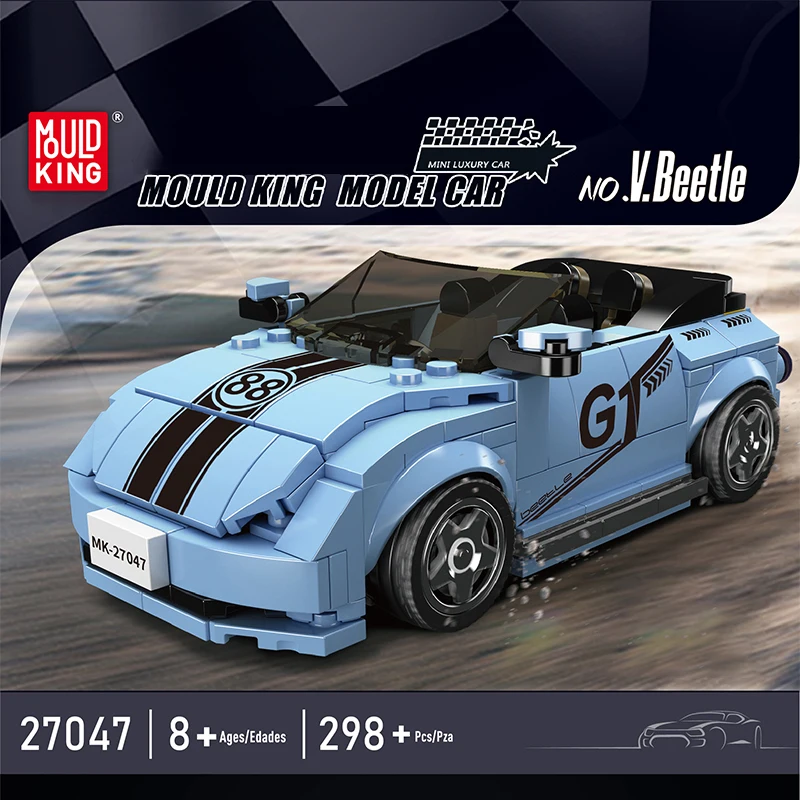 298 шт. Racers Speed Champions V.Beetle Roadster, строительные блоки MOC, мини-роскошная модель автомобиля, кирпичная головоломка, игрушки, подарок для детей и взрослых
298 шт. Racers Speed Champions V.Beetle Roadster, строительные блоки MOC, мини-роскошная модель автомобиля, кирпичная головоломка, игрушки, подарок для детей и взрослых