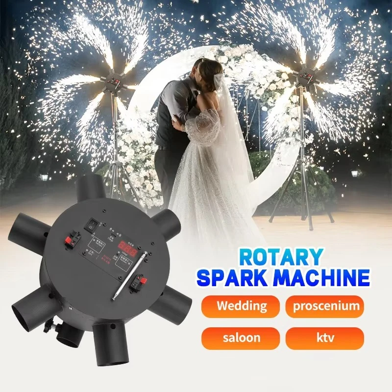 Electric Rotating Cold Spark Machine Remote-Controlled Iron Firework Fountain for Stages Weddings and Parties
Electric Rotating Cold Spark Machine Remote-Controlled Iron Firework Fountain for Stages Weddings and Parties