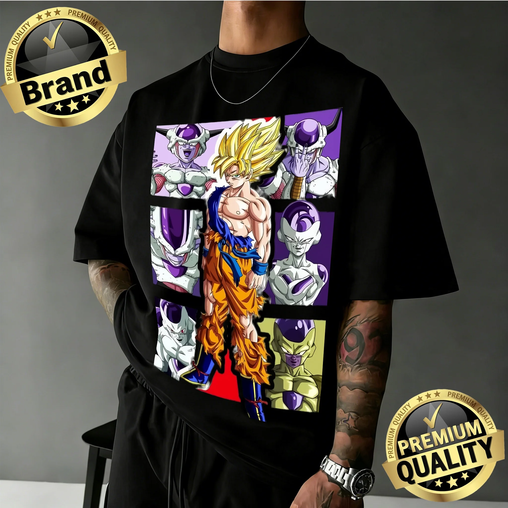 Летняя футболка оверсайз из 100% хлопка 2026 года с принтом Dragon Ball Z: Гоку Супер Сайян против Фризы (все формы), ретро-аниме для мужчин и детей
Летняя футболка оверсайз из 100% хлопка 2026 года с принтом Dragon Ball Z: Гоку Супер Сайян против Фризы (все формы), ретро-аниме для мужчин и детей