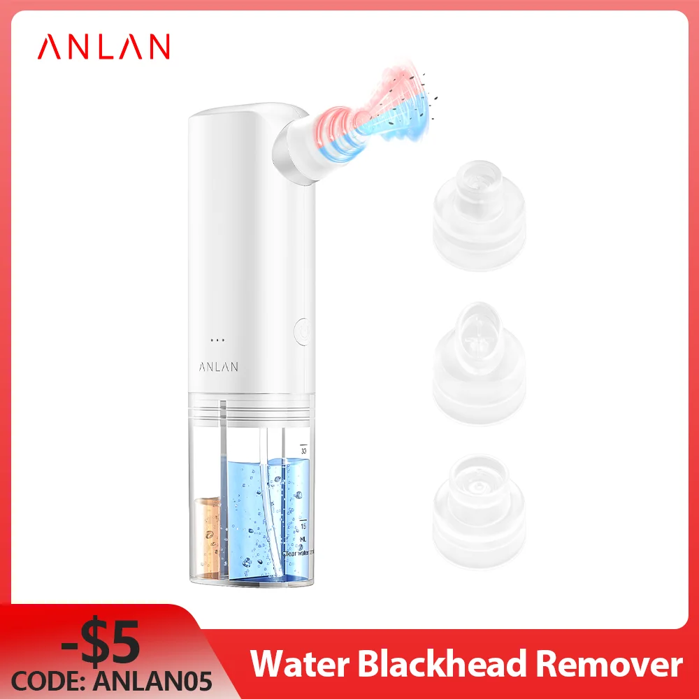 ANLAN Electric Water Vacuum Blackhead Remover Pore Cleaner Facial Hydro Cleanse Skincare Device for Whitehead And Acne Suction
ANLAN Electric Water Vacuum Blackhead Remover Pore Cleaner Facial Hydro Cleanse Skincare Device for Whitehead And Acne Suction