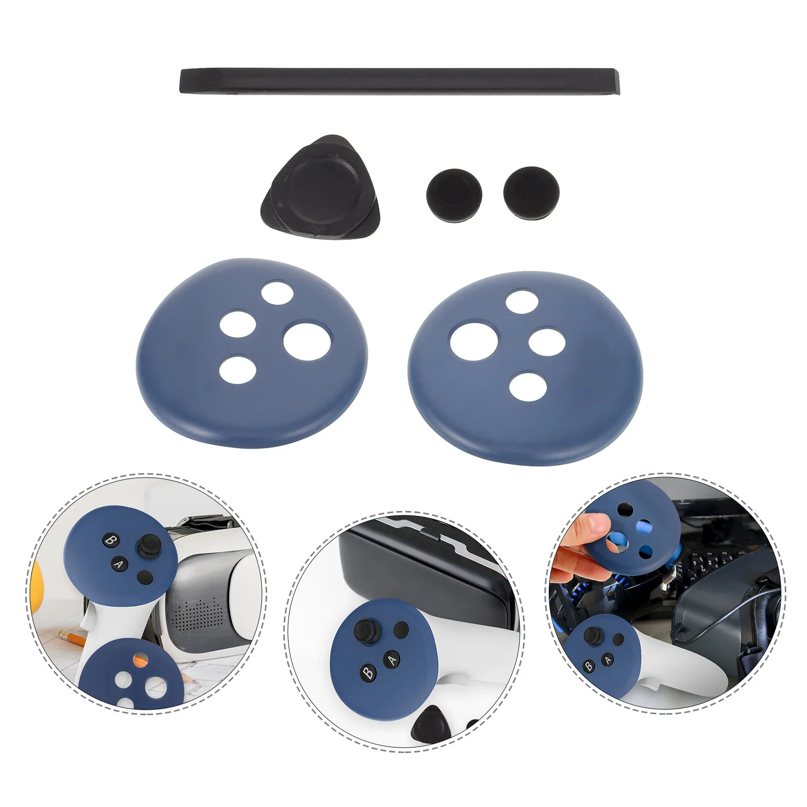 1Set Game Controller Cover Replacement for Vr Remote Controller Protective Top Cover Smooth Sturdy Fit Comfort Grip Enhanced
1Set Game Controller Cover Replacement for Vr Remote Controller Protective Top Cover Smooth Sturdy Fit Comfort Grip Enhanced