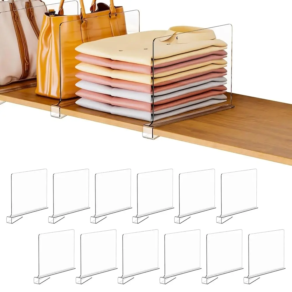 12-Pa Closet Organizers And Storage, Organizing Wardrobe, Kitchen, Bedroom Shelves, Clothes Shelves, Bookshelf Dividers, Towels
12-Pa Closet Organizers And Storage, Organizing Wardrobe, Kitchen, Bedroom Shelves, Clothes Shelves, Bookshelf Dividers, Towels