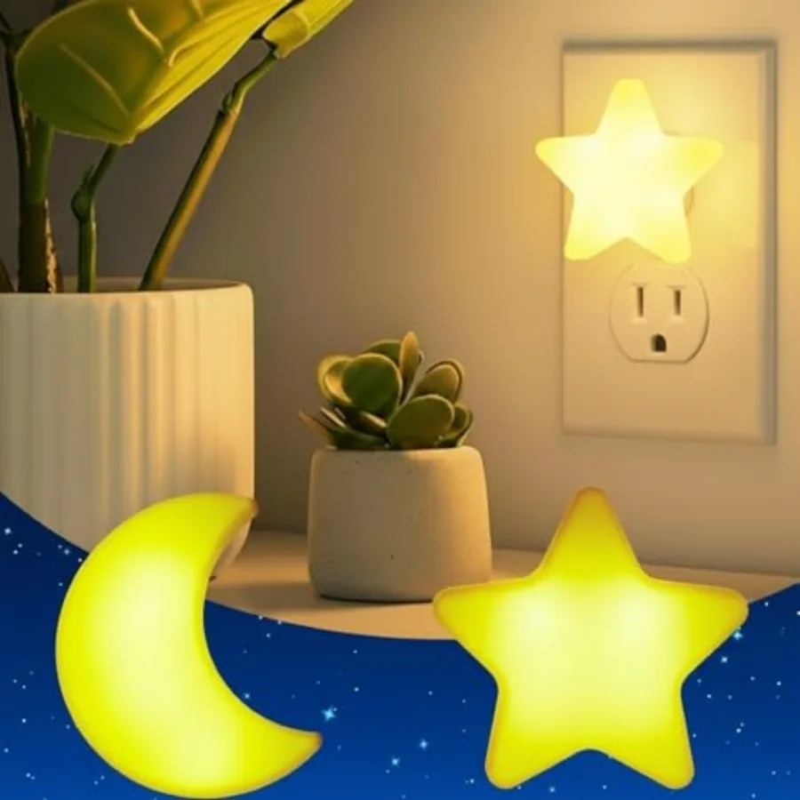 2 Pack Night Light Plug into Wall Soft LED Night Light Cute Wall Nursery Lamp Warm Sensor Plug-in Intelligent Nightlight for Be
2 Pack Night Light Plug into Wall Soft LED Night Light Cute Wall Nursery Lamp Warm Sensor Plug-in Intelligent Nightlight for Be
