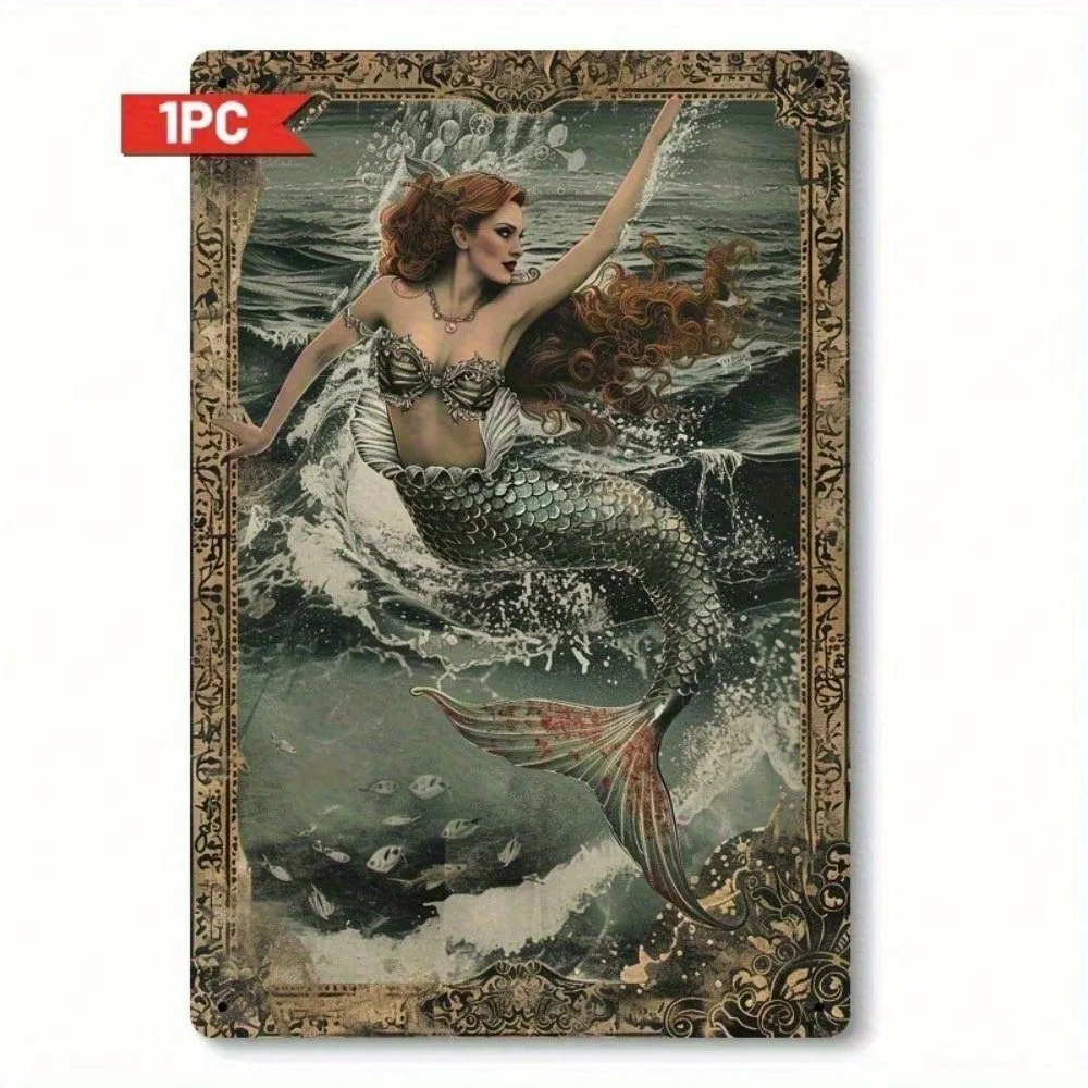 Vintage Aluminum Mermaid Wall Decor 8x12 Inch Metal Sign for Home Bar Cafe Indoor Outdoor
Vintage Aluminum Mermaid Wall Decor 8x12 Inch Metal Sign for Home Bar Cafe Indoor Outdoor