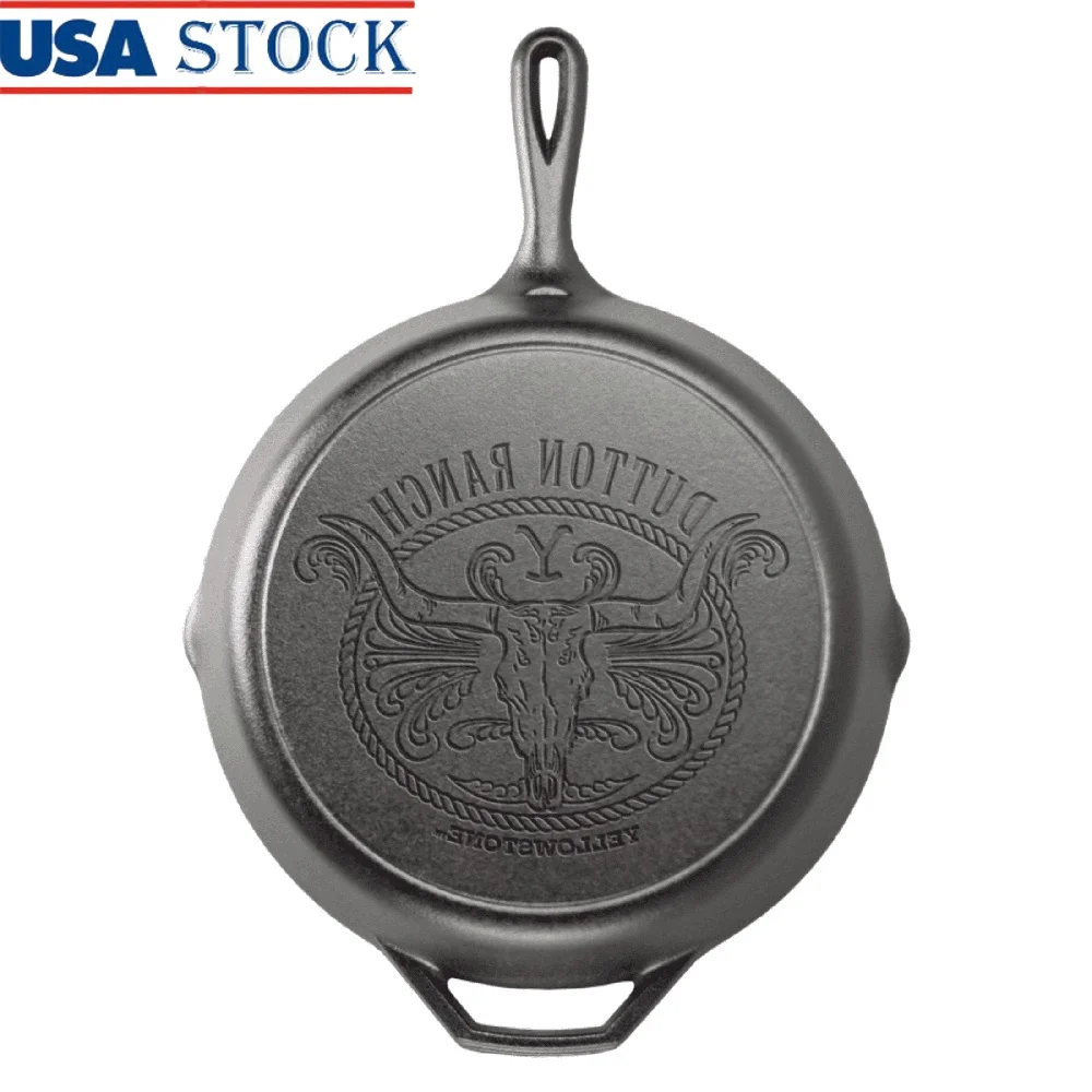 Cast Iron Skillet 12 Inch Heavy Duty Cookware Oven Stove Grill Camping Searing Frying Sautéing Braising Made in USA
Cast Iron Skillet 12 Inch Heavy Duty Cookware Oven Stove Grill Camping Searing Frying Sautéing Braising Made in USA