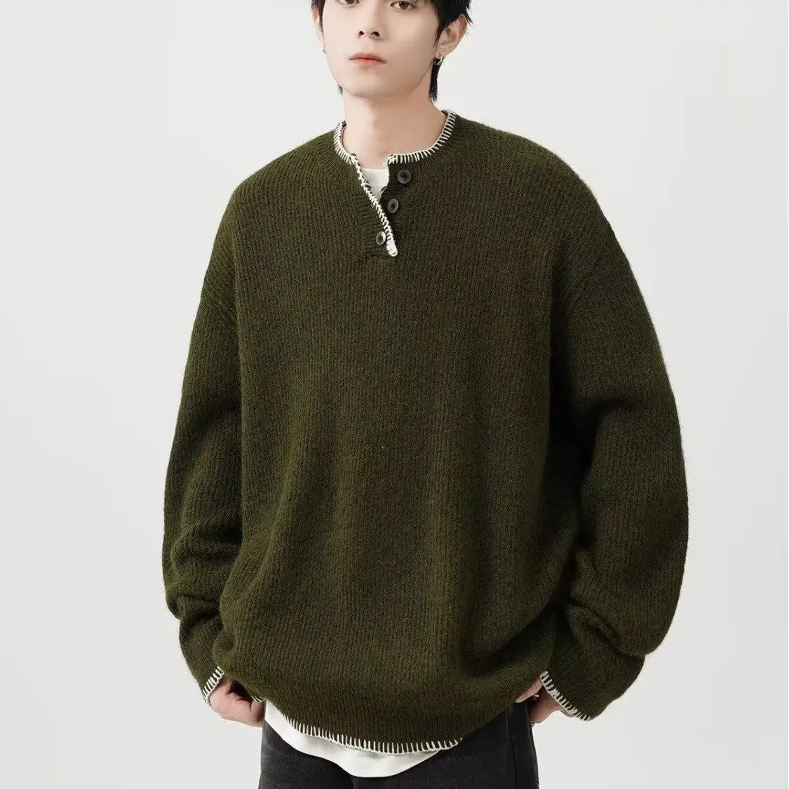 Sli round Ne вязаный свитер, мужской базовый слой, модный осенне-зимний облегающий топ, повседневная одежда из полиэстера Quali
Sli round Ne вязаный свитер, мужской базовый слой, модный осенне-зимний облегающий топ, повседневная одежда из полиэстера Quali