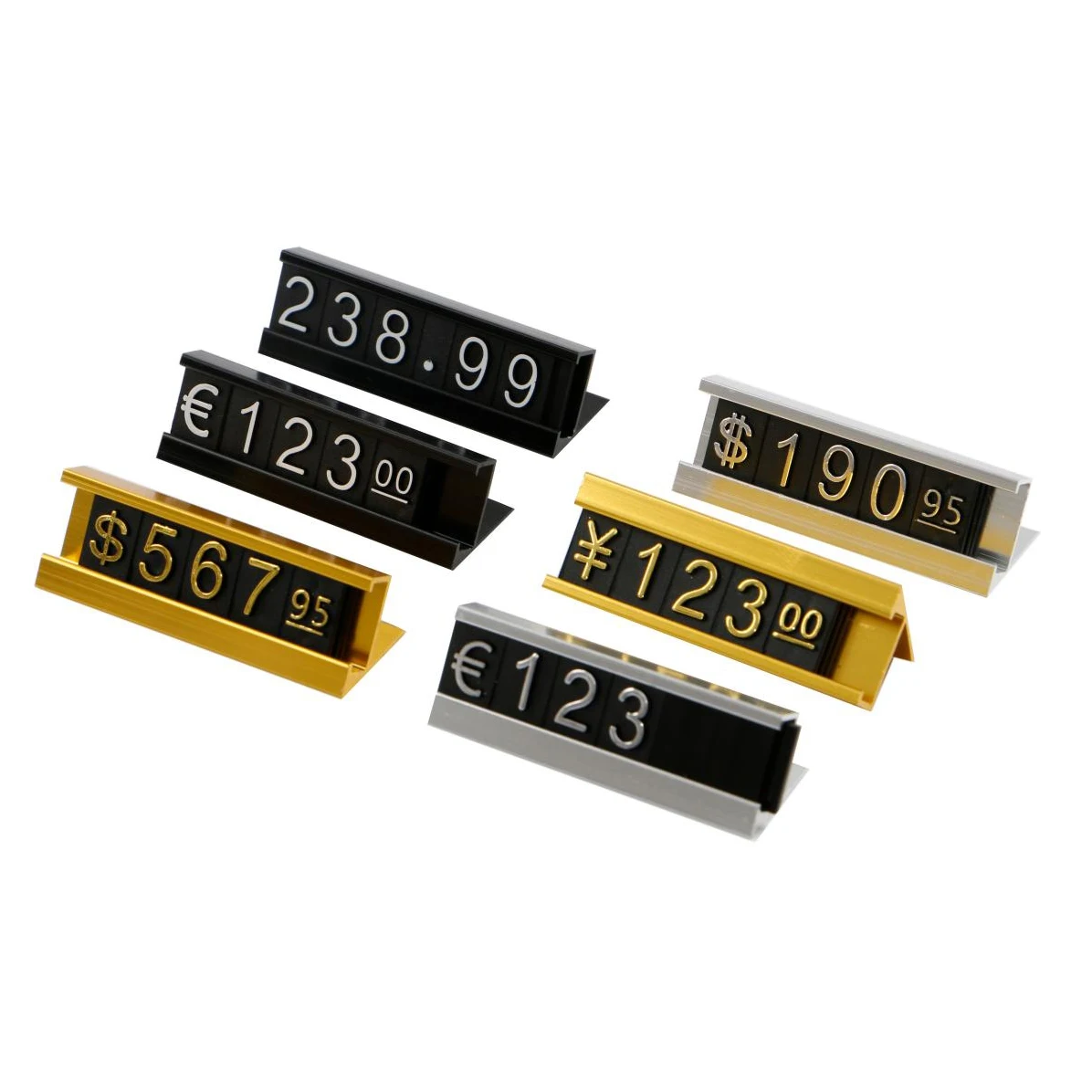 Jewelry Price Display Label Tag Adjustable Combined Number Retail Counter Cube Assembly Numberal Sign With Metal Stand
Jewelry Price Display Label Tag Adjustable Combined Number Retail Counter Cube Assembly Numberal Sign With Metal Stand
