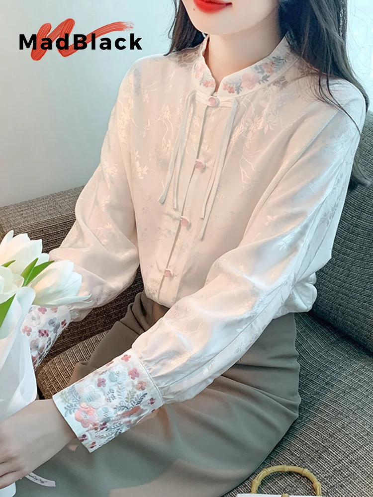 MadBlack-Women European Shirt, Sexy Stand Jacquard Embroidery, Vintage Long Sleeve Loose S-2XL Blouse, 2026 Spring New T5D871CC
MadBlack-Women European Shirt, Sexy Stand Jacquard Embroidery, Vintage Long Sleeve Loose S-2XL Blouse, 2026 Spring New T5D871CC