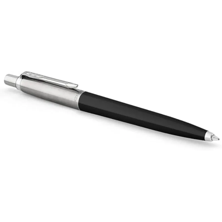 Jotter Originals Ballpoint Pen, Classic Black Finish, Medium Point, Blue Ink, 1 Count - Signature Retractable Design
Jotter Originals Ballpoint Pen, Classic Black Finish, Medium Point, Blue Ink, 1 Count - Signature Retractable Design