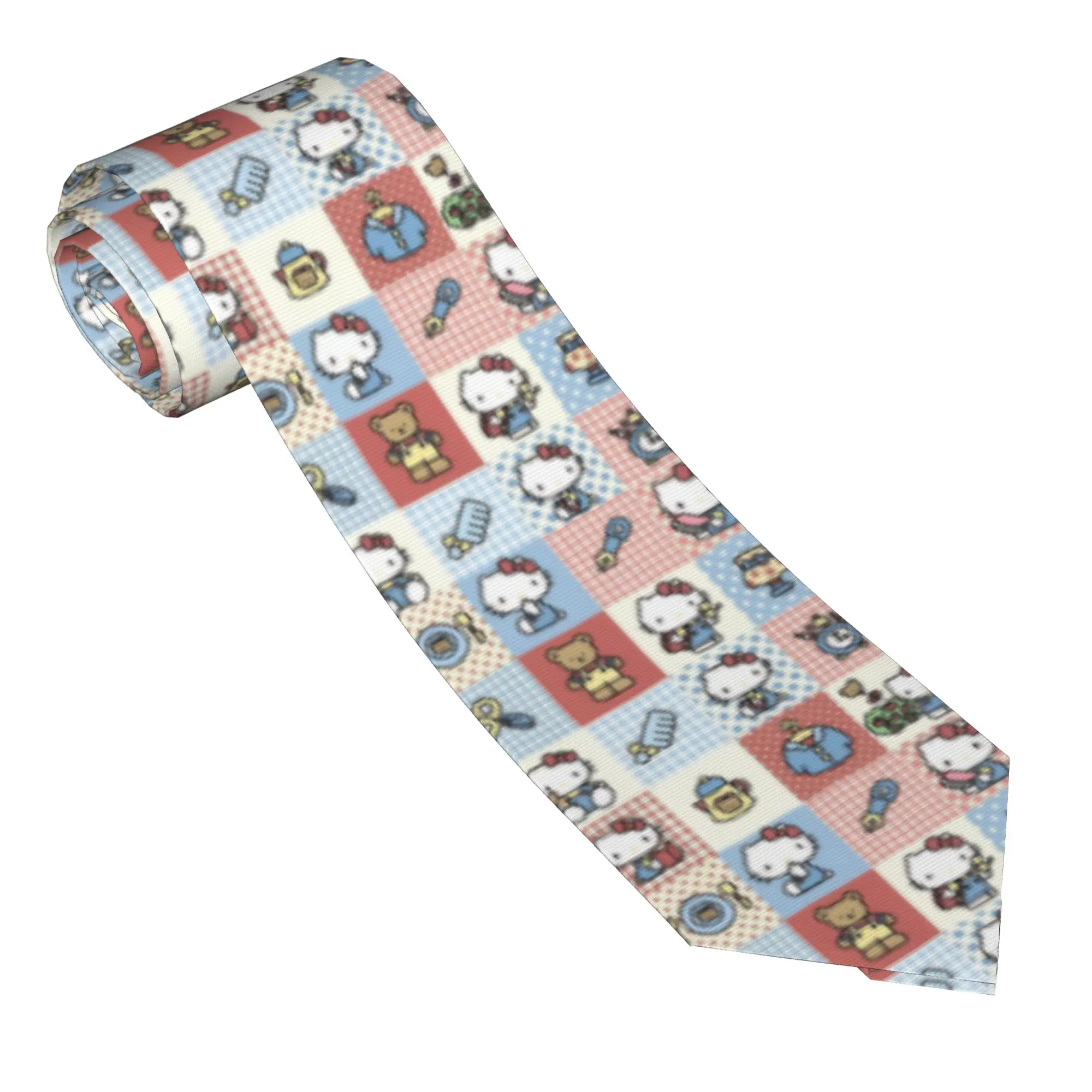 Necktie Colorful Unisex Silk 8 cm Narrow Neck Ties Helloo K-Kittys for Mens Daily Wear Cravat Wedding Accessories Cosplay Props
Necktie Colorful Unisex Silk 8 cm Narrow Neck Ties Helloo K-Kittys for Mens Daily Wear Cravat Wedding Accessories Cosplay Props