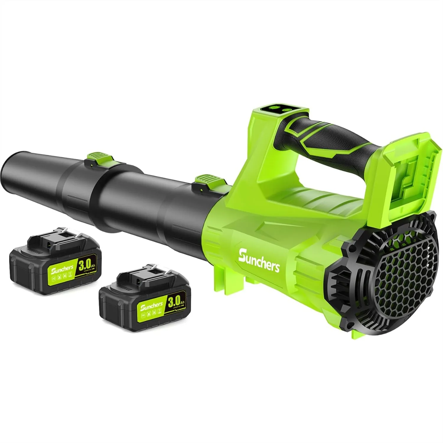 Cordless Leaf Blower 680CFM 260MPH, 20V Handheld with 2x3.0Ah Batteries & Charger, Electric Blower for Lawn Care Leaves Snow
Cordless Leaf Blower 680CFM 260MPH, 20V Handheld with 2x3.0Ah Batteries & Charger, Electric Blower for Lawn Care Leaves Snow
