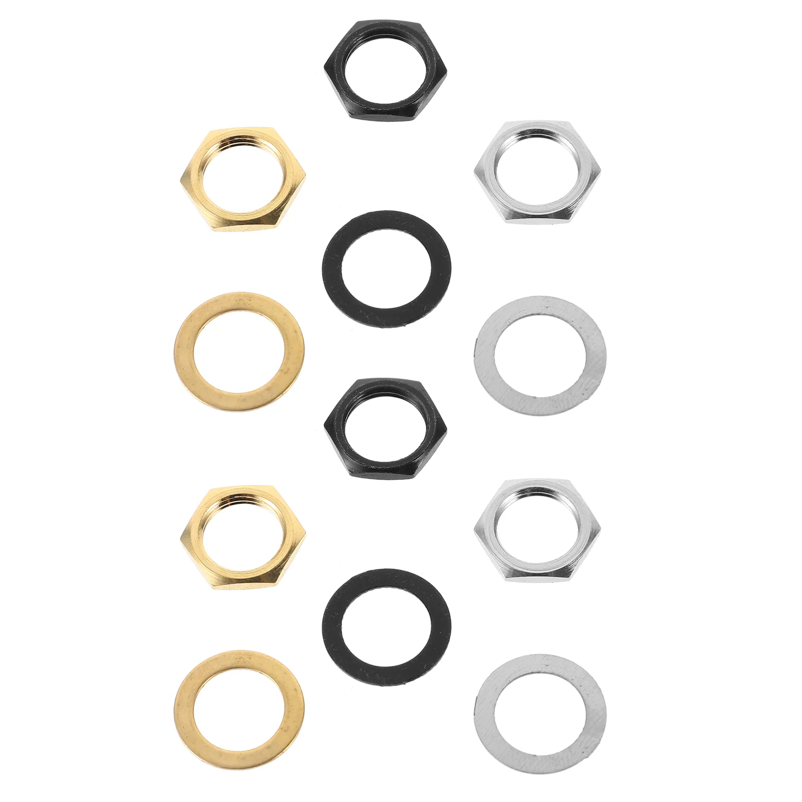 12 Sets Alloy 3/8 Guitar Bass Jack Nut Gasket Electric Box Seat Connection 936mm Guitars Nuts Metal
12 Sets Alloy 3/8 Guitar Bass Jack Nut Gasket Electric Box Seat Connection 936mm Guitars Nuts Metal