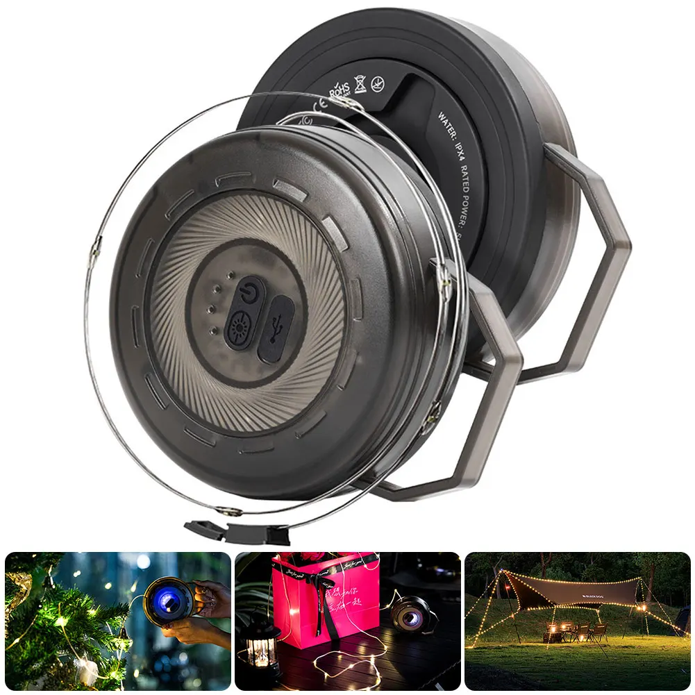 10M Outdoor Camping Light Type-C Charging Decorative Atmosphere Light IPX4 Waterproof Portable Camping Lamp for Home Party Decor
10M Outdoor Camping Light Type-C Charging Decorative Atmosphere Light IPX4 Waterproof Portable Camping Lamp for Home Party Decor