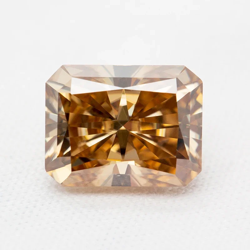 Moissanite Stone Radiant Cut Champagne Color Lab Grown Gemstone DIY Ring Necklace Earrings Main Materials with GRA Certificate
Moissanite Stone Radiant Cut Champagne Color Lab Grown Gemstone DIY Ring Necklace Earrings Main Materials with GRA Certificate