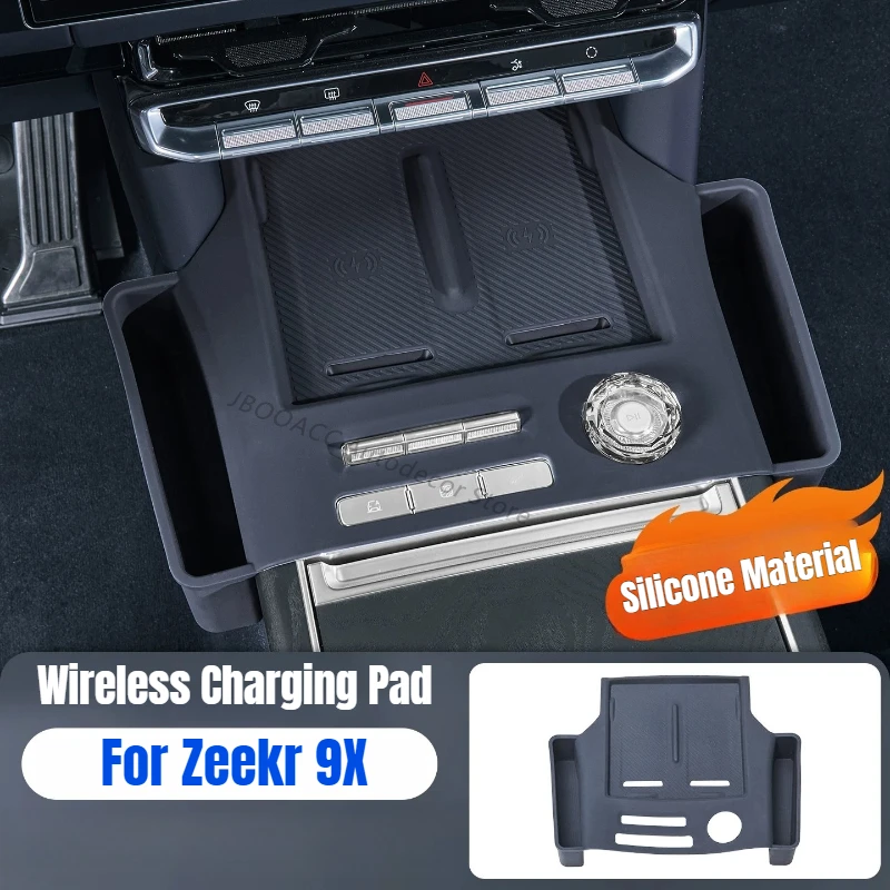 For Geely Zeekr 9X 2025 2026 Car Center Wireless Charging Silicone Pad Storage Box Phone Holder Anti-scratch Interior Protector
For Geely Zeekr 9X 2025 2026 Car Center Wireless Charging Silicone Pad Storage Box Phone Holder Anti-scratch Interior Protector