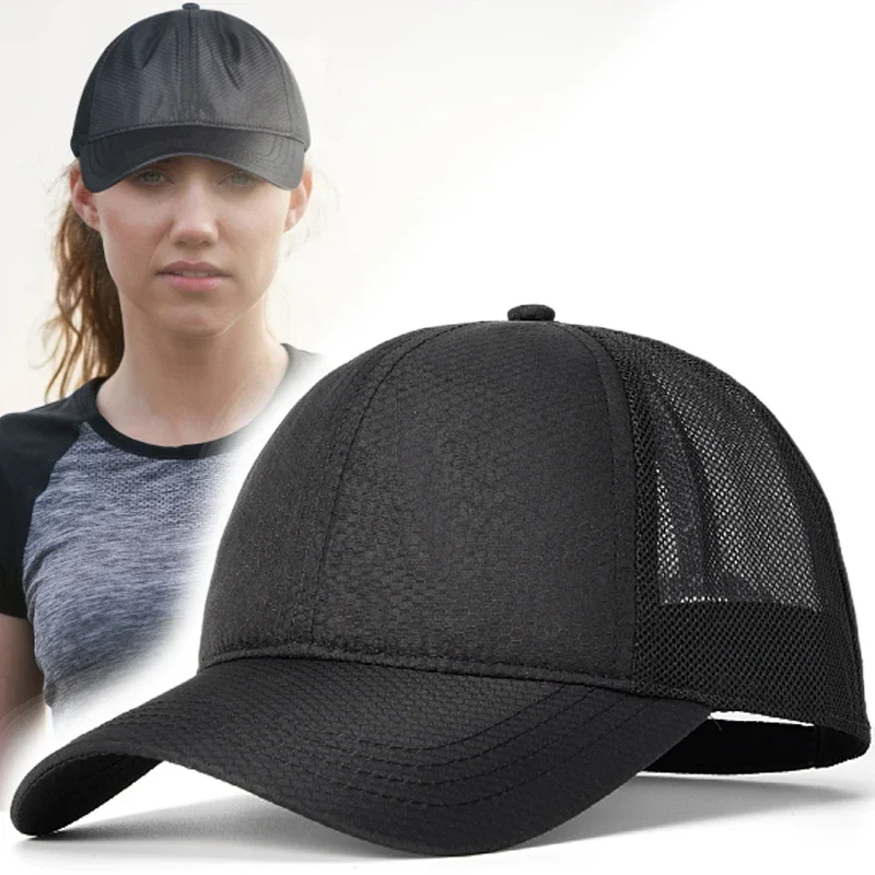 Women's Baseball Cap For Men Summer Sports Golf Sun Quick Dry Breathable Mesh Black Solid Color Hip Hop Trucker Fishing Hat
Women's Baseball Cap For Men Summer Sports Golf Sun Quick Dry Breathable Mesh Black Solid Color Hip Hop Trucker Fishing Hat