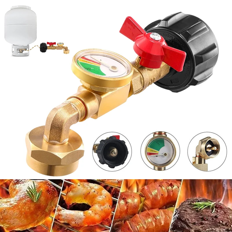 1pc QCC Propane Bottle Filling Connector With Glow-in-the-dark Gauge With Ball Valve Gas Tank Gas Connector
1pc QCC Propane Bottle Filling Connector With Glow-in-the-dark Gauge With Ball Valve Gas Tank Gas Connector