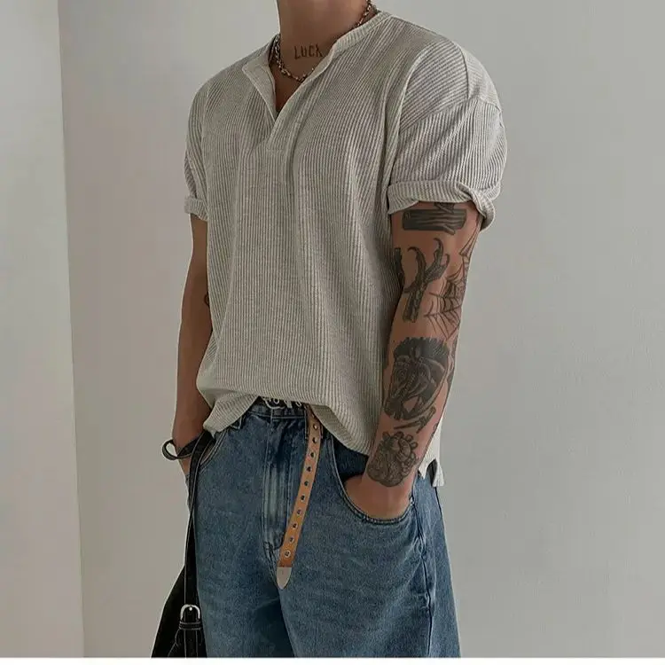 Men's Chinese-inspired Short-sleeved Shirt Summer-weight, Flowing Button-down Pleated, Casual Breathable
Men's Chinese-inspired Short-sleeved Shirt Summer-weight, Flowing Button-down Pleated, Casual Breathable