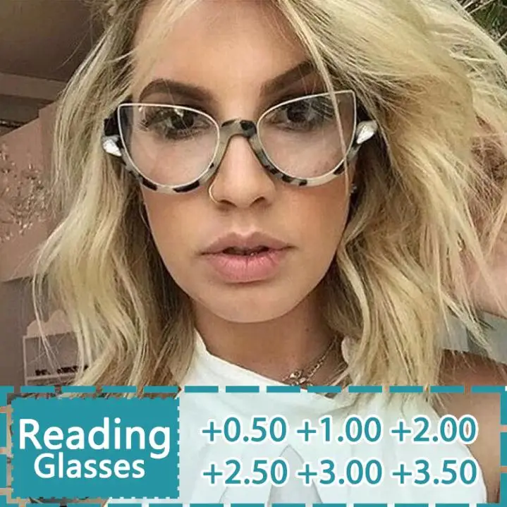 R45159 Cat Eye Diamond Reading Glasses Women Trending Half Frame Designer Fashion Presbyopia Glasses +100 +200 +300
R45159 Cat Eye Diamond Reading Glasses Women Trending Half Frame Designer Fashion Presbyopia Glasses +100 +200 +300
