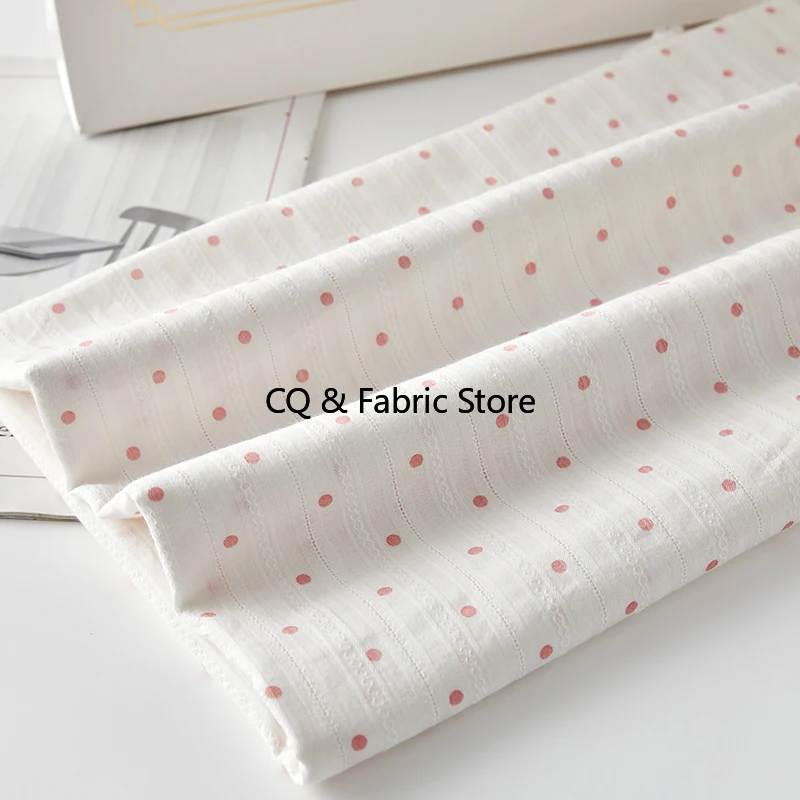 Милый и милый корейский стиль с принтом в горошек, полосатая жаккардовая хлопчатобумажная ткань для рубашек, платьев, детской одежды
Милый и милый корейский стиль с принтом в горошек, полосатая жаккардовая хлопчатобумажная ткань для рубашек, платьев, детской одежды