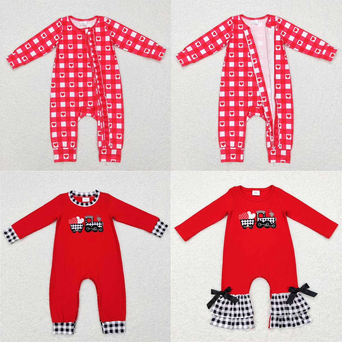 Wholesale Kid Boy Red Cotton Long Sleeve Toddler Valentine's Day Romper Newborn Infant Embroidery Tractor Love Children Jumpsuit
Wholesale Kid Boy Red Cotton Long Sleeve Toddler Valentine's Day Romper Newborn Infant Embroidery Tractor Love Children Jumpsuit