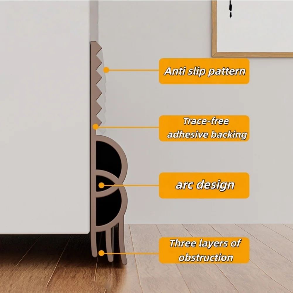 1pc 1m/39.37in Noise Reduction Door Draft Stopper Self-adhesive Insect Prevention Door Bottom Sealing Strip Home Thickened
1pc 1m/39.37in Noise Reduction Door Draft Stopper Self-adhesive Insect Prevention Door Bottom Sealing Strip Home Thickened