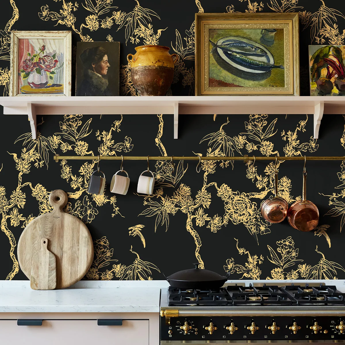 Black and Gold Peel and Trees and Birds PVC Wallpaper Dark Waterproof Living Room Wall Decoration Gold Flower Cabinet Sticker
Black and Gold Peel and Trees and Birds PVC Wallpaper Dark Waterproof Living Room Wall Decoration Gold Flower Cabinet Sticker