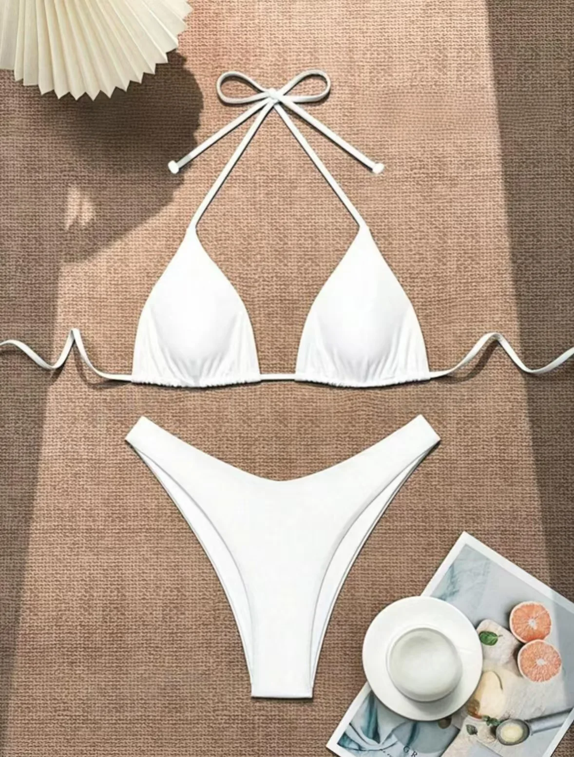 Bikini 2025 Woman High-waist Mini Bikini Separate Push Up Beach Two-piece Swimsuit Holiday New Strappy Solid Color Thong Bikini
Bikini 2025 Woman High-waist Mini Bikini Separate Push Up Beach Two-piece Swimsuit Holiday New Strappy Solid Color Thong Bikini