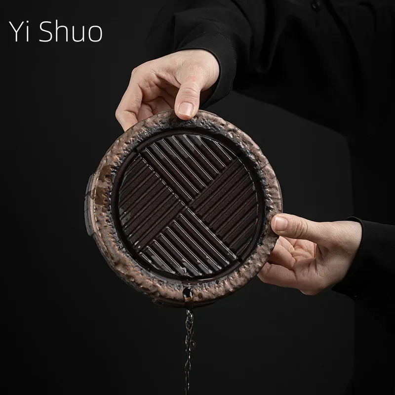 Japanese Pot Tray Water Drop Container Ancient Early Burning Stoneware Tea Pot Base Small Size Dry Pour Tea Tray Tea Table
Japanese Pot Tray Water Drop Container Ancient Early Burning Stoneware Tea Pot Base Small Size Dry Pour Tea Tray Tea Table