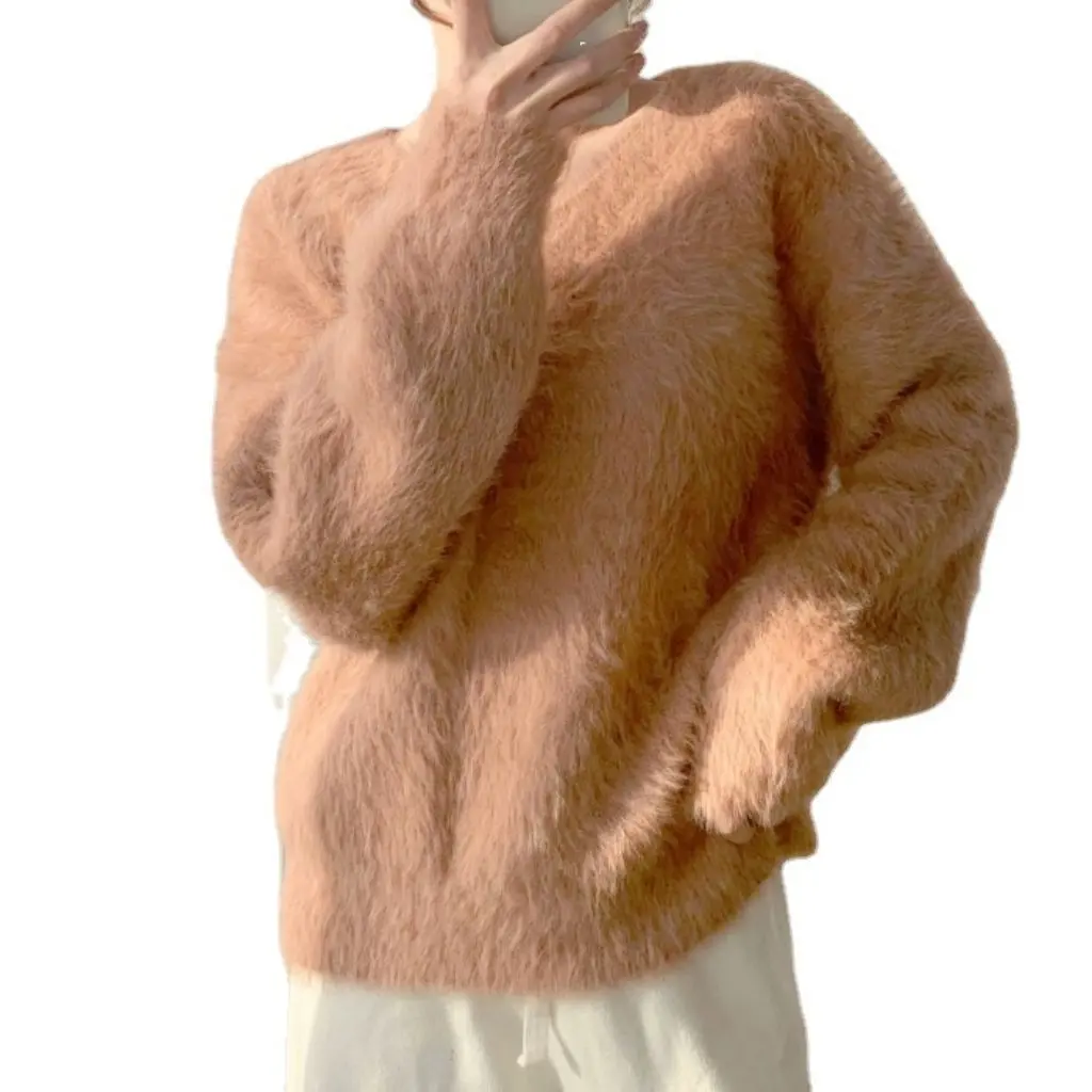 Women's Imitation Mink Velvet Knitwear V-Neck Loose Fit Autumn Winter Outerwear Fashion Trend Knitwear Wholesale
Women's Imitation Mink Velvet Knitwear V-Neck Loose Fit Autumn Winter Outerwear Fashion Trend Knitwear Wholesale