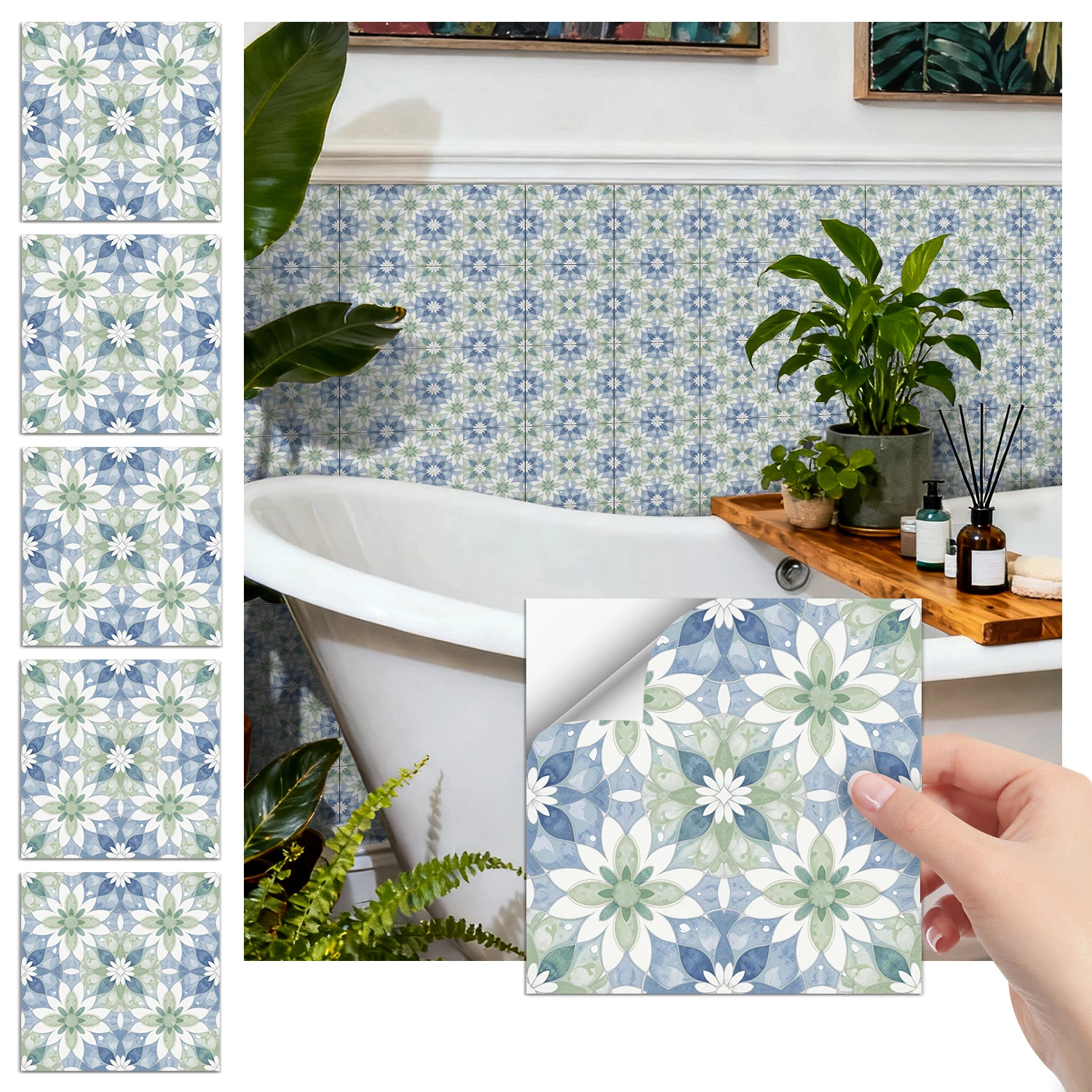 36 pieces of minimalist floral tile stickers, self-adhesive wall stickers, waterproof kitchen, bathroom and home decoration
36 pieces of minimalist floral tile stickers, self-adhesive wall stickers, waterproof kitchen, bathroom and home decoration