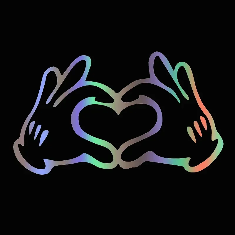 Autocollant décoratif de voiture en vinyle, 12x7cm, main, cœur, fenêtre, verre, corps, pare-chocs, geste d'amour, film
Autocollant décoratif de voiture en vinyle, 12x7cm, main, cœur, fenêtre, verre, corps, pare-chocs, geste d'amour, film