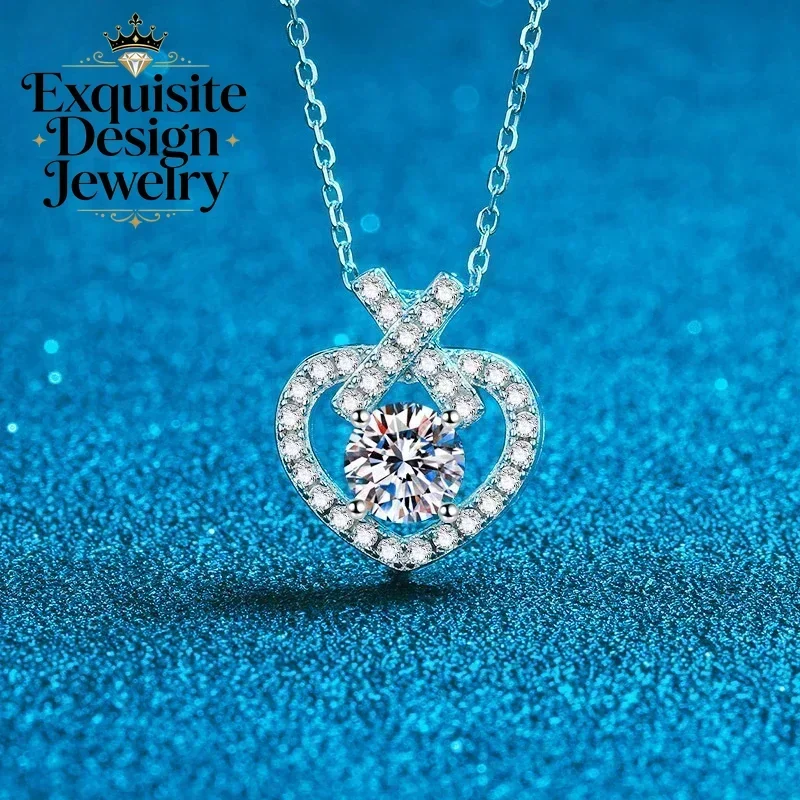 PT950 Platinum 1ct Heart Moissanite D Color Pendant for Women, New Style Wedding Necklace Sparkling Diamond Valentine's Day Gift
PT950 Platinum 1ct Heart Moissanite D Color Pendant for Women, New Style Wedding Necklace Sparkling Diamond Valentine's Day Gift