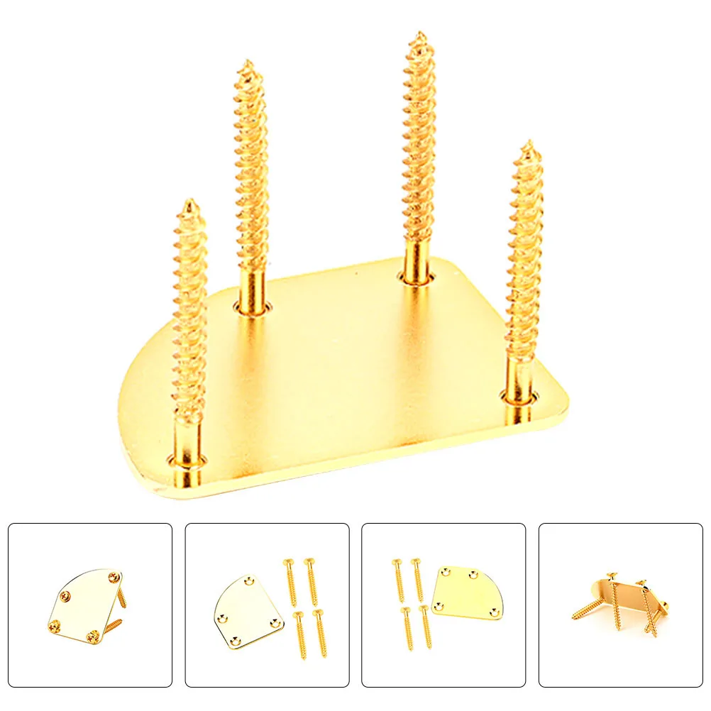 1Set Gold Reinforcement Guitar Neck Plate Replacement Mounting Neck Joint Back Plate Electric Guitar Bass Accessories
1Set Gold Reinforcement Guitar Neck Plate Replacement Mounting Neck Joint Back Plate Electric Guitar Bass Accessories