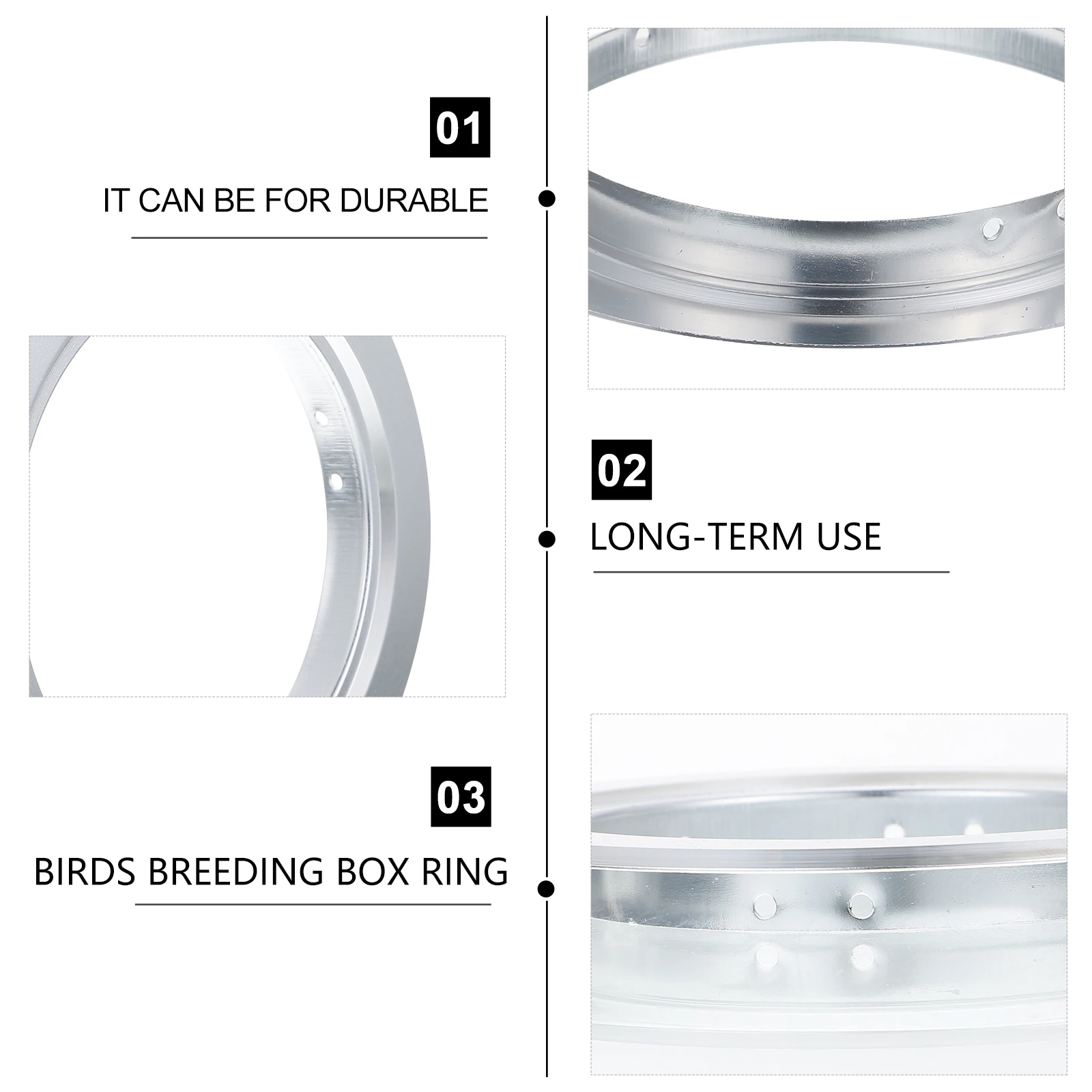 4pcs Metal Anti-Bite Rings For Bird Nest Hole Replacement Aluminum Breeding Box Rings Protective Nest Ring For Parrot Wooden
4pcs Metal Anti-Bite Rings For Bird Nest Hole Replacement Aluminum Breeding Box Rings Protective Nest Ring For Parrot Wooden