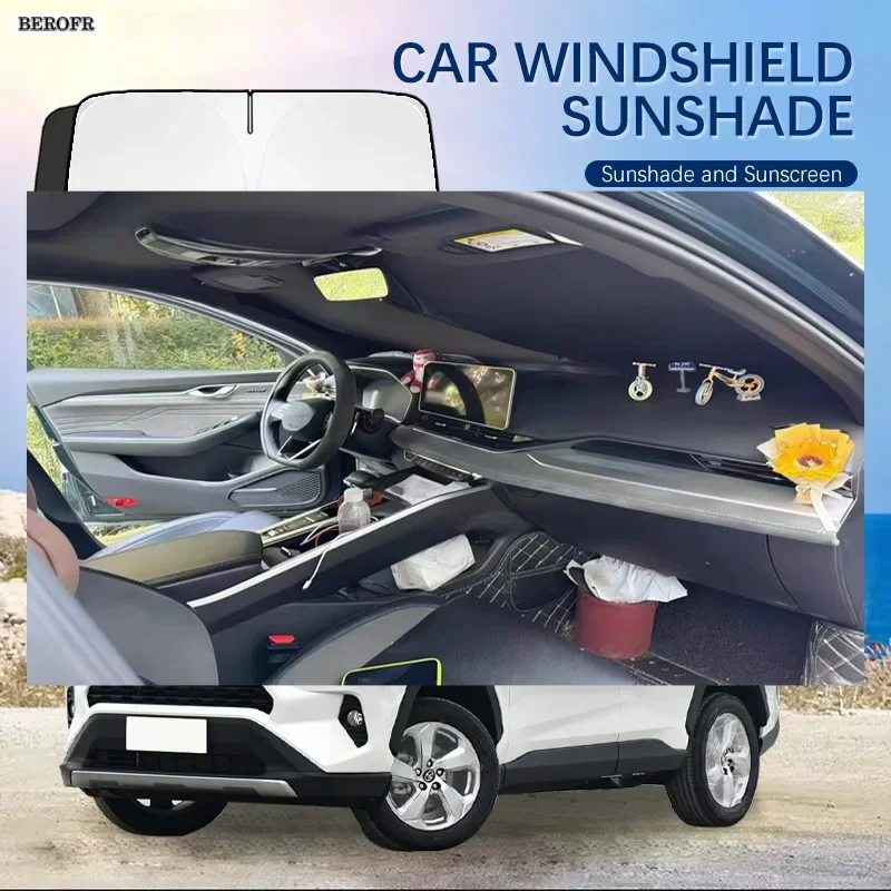 Car Windshield Sun Shade Covers Front Window Sunscreen UV Parasol For Toyota RAV4 XA40 XA50 Summer Car Accessories
Car Windshield Sun Shade Covers Front Window Sunscreen UV Parasol For Toyota RAV4 XA40 XA50 Summer Car Accessories