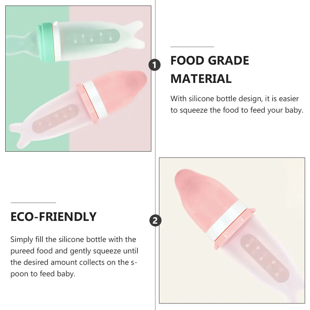 1Set Silicone Squeeze Feeding Bottle Baby Infant Newborn Food Feeder Pureed Cereal Tool Squeeze Feeding Bottle
1Set Silicone Squeeze Feeding Bottle Baby Infant Newborn Food Feeder Pureed Cereal Tool Squeeze Feeding Bottle