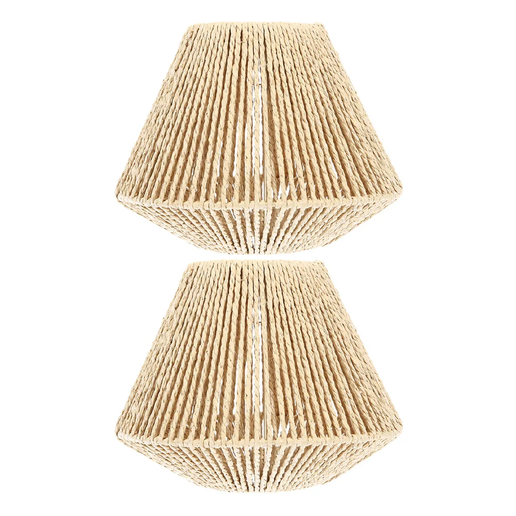 2Pcs Rustic Faux Rattan Woven Lampshades Vintage Style Hanging Lamp Covers for Restaurant Tea Room Hotpot Shop Decorative
2Pcs Rustic Faux Rattan Woven Lampshades Vintage Style Hanging Lamp Covers for Restaurant Tea Room Hotpot Shop Decorative