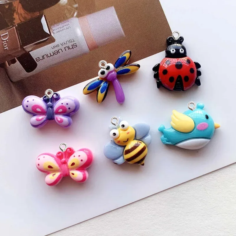 10Pcs Kawaii Cartoon Insect Resin Pendant DIY Female Earrings Necklace Pendants Bracelet Keychain Decoration Flat Back Resin
10Pcs Kawaii Cartoon Insect Resin Pendant DIY Female Earrings Necklace Pendants Bracelet Keychain Decoration Flat Back Resin