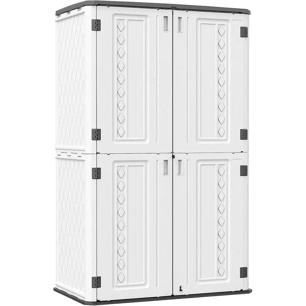 Durable 52-Cubic Foot Resin Outdoor Storage Shed with Double Doors for Patio, Garden, and Backyard
Durable 52-Cubic Foot Resin Outdoor Storage Shed with Double Doors for Patio, Garden, and Backyard
