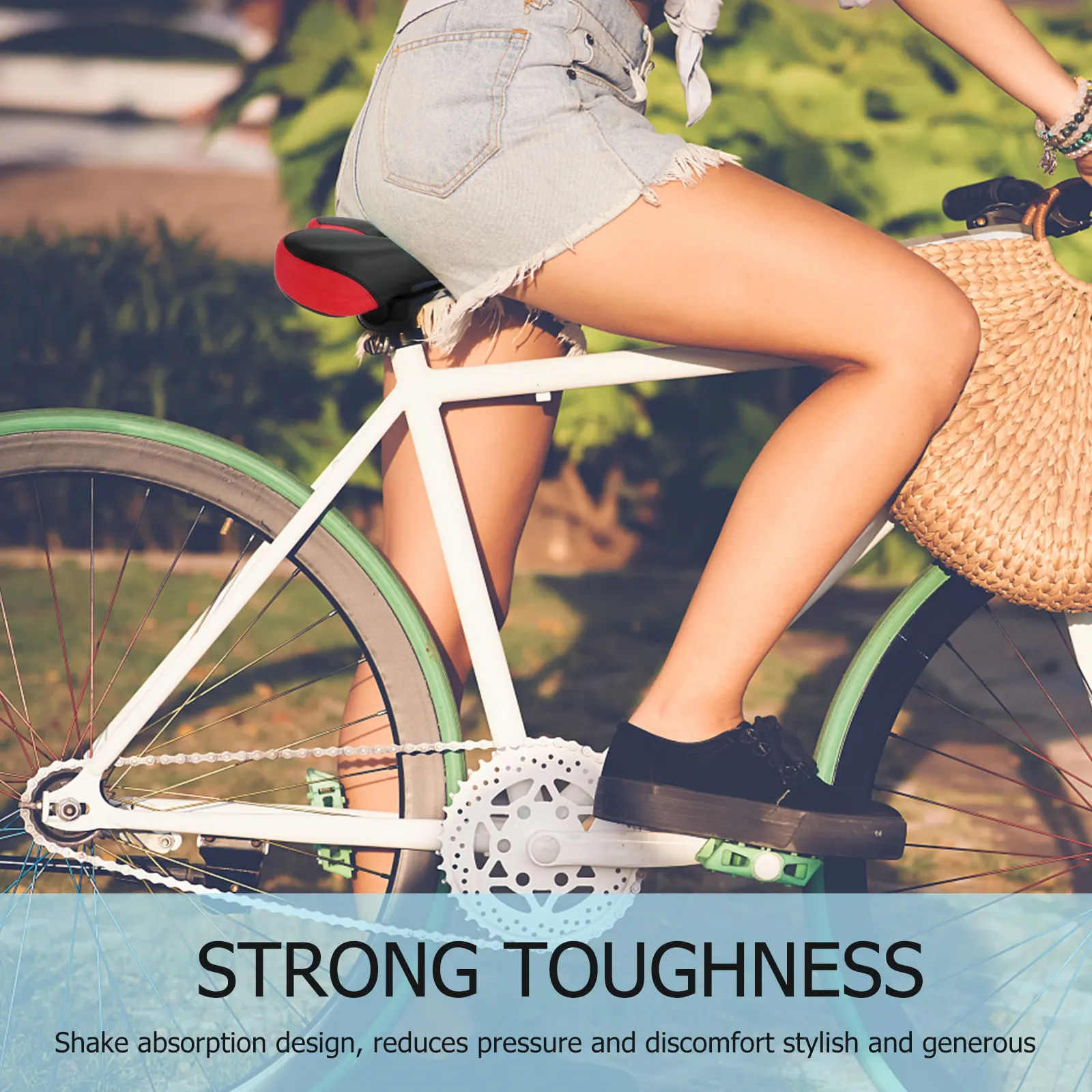 Bike Saddle Comfortable Shockproof Seat Red Cushion Cycling Seat Pad for Road Mountain Bikes Bike Saddle Pad
Bike Saddle Comfortable Shockproof Seat Red Cushion Cycling Seat Pad for Road Mountain Bikes Bike Saddle Pad