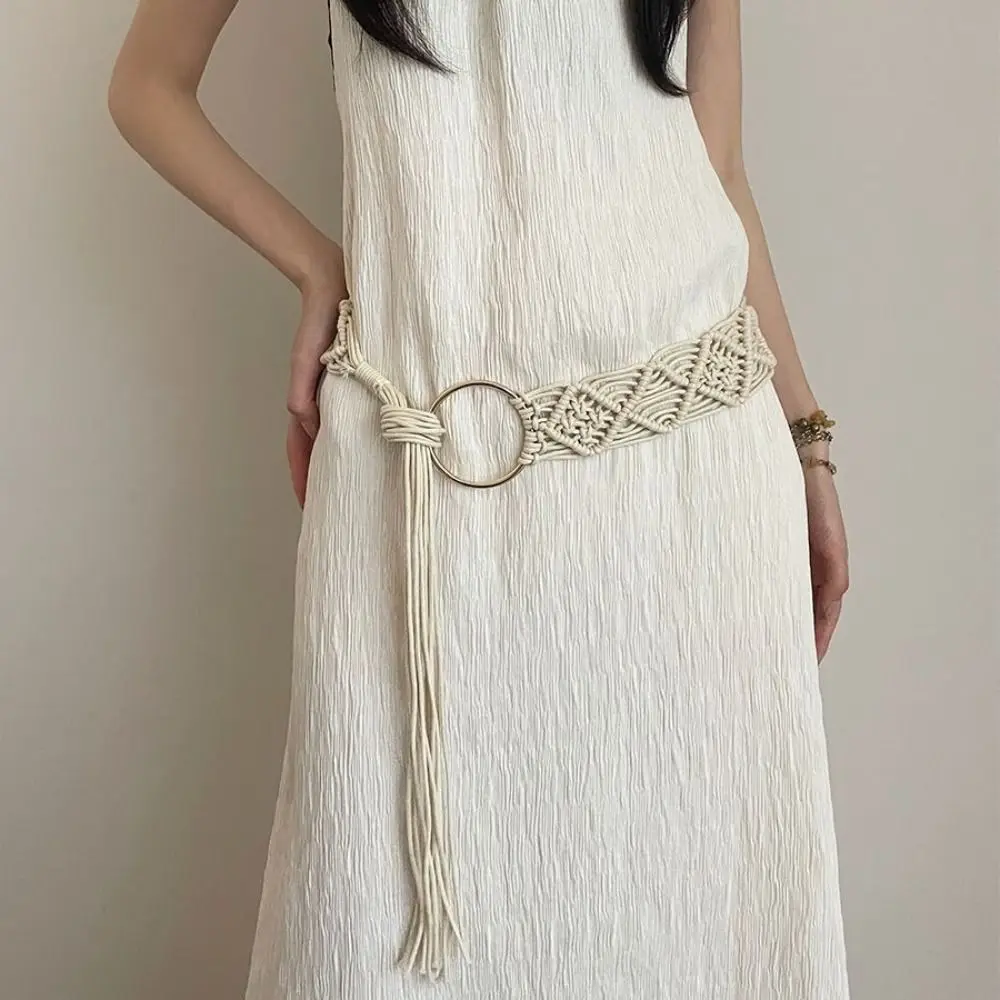 Elegant Waistband Ethnic Style Belt Retro Waist Rope Bohemian Belt Round Ring Hollow Tassel Waist Chain Daily
Elegant Waistband Ethnic Style Belt Retro Waist Rope Bohemian Belt Round Ring Hollow Tassel Waist Chain Daily