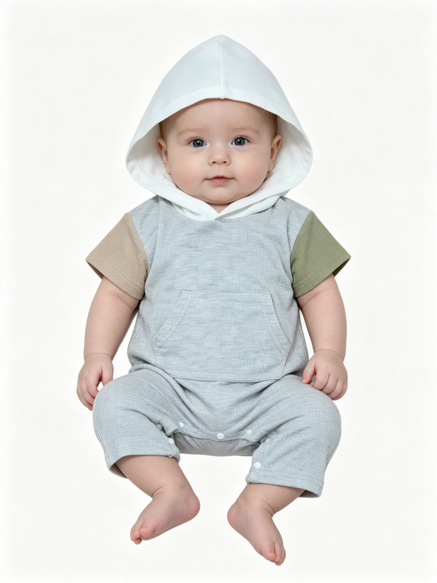 Summer Baby Boys Hooded Romper Waffle Short Sleeve Patchwork Jumpsuits Shorts Casual Overalls
Summer Baby Boys Hooded Romper Waffle Short Sleeve Patchwork Jumpsuits Shorts Casual Overalls